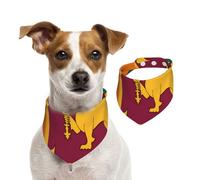 Sri Lanka Flag Dog Bandana, Adjustable for Boys and Girls,Suitable for Cats and Dogs Pet Accessories