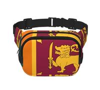Sri Lanka Flag Fanny Packs for Women Men, Fashion Waist Packs for Workout Running Traveling Hiking
