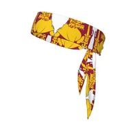 Sri Lanka Flag Map Print Sport Head Ties Headbands Bandanas Workout Hair Band Athletic Sweatbands for Running Tennis