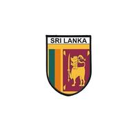Sri Lanka Flag Patch Tactical Print Embroidered Edge Self Gripping Patch