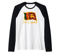 Sri Lanka Flag Patriotic Men Women Kids Sri Lankan Raglan Baseball Tee