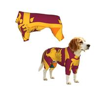 Sri Lanka Flag Print Dog Clothes - 4 Legs Jumpsuit Sweatshirt for Small Medium Large Dogs Cats