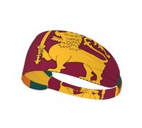 Sri Lanka Flag Print Elastic Exercise Headband - Fashion Sports Head Wrap for Yoga, Running, Cycling, Gym, Tennis
