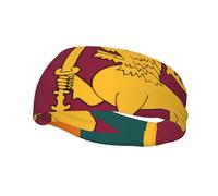 Sri Lanka Flag Print Style Functionality Sports Sweatband For Men Women Stretchy Breathable Headband