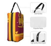 Sri Lanka Flag Print Toiletry Bag for Men Travel Toiletry Bag, Spacious Capacity Cosmetic Bag for Women