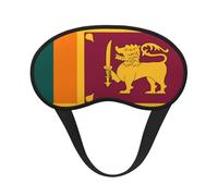 Sri Lanka Flag Printed Eye mask, for Sleeping, Light-Blocking, Soft and Comfortable, Elastic Band