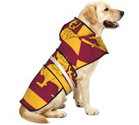 Sri Lanka Flag Waterproof Dog Raincoat And Rain Jacket With Hood, Reflective Strips And Adjustable Belly Strap, Fits Small To Large Dogs