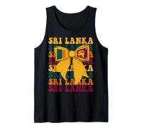 Sri Lanka Sri Lankan Pride Coquette Bow Flag Tank Top