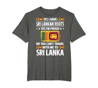 Sri Lanka Sri Lankan Roots Heritage Proud Sri Lankan Flag T-Shirt