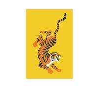 Sri Lanka Tiger Poster Canvas Poster Wall Art Decor Print Picture Paintings for Living Room Bedroom Decoration 24x36inch(60x90cm)