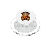 Sri Lankan Flag Teddy Bear Heart Heritage Outfit Sri Lanka PopSockets PopGrip for MagSafe