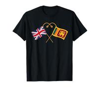 Sri Lankan Heritage UK Sri Lankan British Sri Lanka Flag T-Shirt