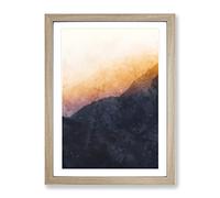 Sri Pada Adams Peak In Sri Lanka Framed Wall Art Print A3 Oak