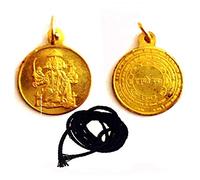 Sri Panchmukhi Shree Panch Mukhi Hanuman Yantra Kavach Pendant Locket with Black Thread