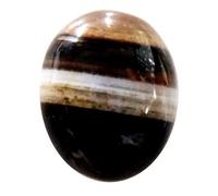SRI RAM GEMS 10.25 Ratti Sulemani Hakik Stone Original Certified Natural Black Onyx Gemstone, Free Size, Gemstone, Hakik, Free Size, Gemstone, Hakik