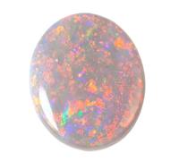 SRI RAM GEMS 4.25 Ratti Opal Stone Certified Natural Fire A Quality Oval White Astrological Australian Opal Loose Gemstone for Men and Women, Free Size, Gemstone, Oapl
