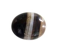 SRI RAM GEMS Sulemani Hakik Stone 7.65 Carat Certified Natural Black and White Sulemani Hakik Gemstone for & Men, Women, One Size Gemstone, Hakik, Free Size, Gemstone