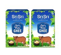 Sri Sri TATTVA shuddhta ka naam Cow Ghee - Pure Cow Ghee for Better Digestion and Immunity - 1 Litre (Pack of 2)