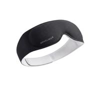 SRI Wellness Orca Sleep Mask, 3D Contoured Weighted Eye Mask for Sleeping with Glass Bead Fill, Memory Foam, Lash-Free Eye Cups, Adjustable Strap, One Size (Black)