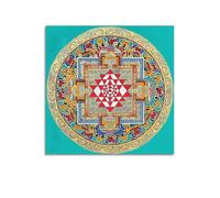 Srï Yäntra Tibetan Mandala Religious Art Poster Canvas Wall Art Decorative Bedroom Modern Home Print Picture Artworkss 16x16inch(40x40cm)