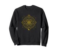 Sri Yantra Geometry Chakra Sun and Moon Sweatshirt