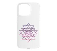 Sri Yantra Hindu Tantra Flower of Life Case for iPhone 15 Pro Max