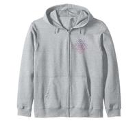 Sri Yantra Hindu Tantra Flower of Life Zip Hoodie