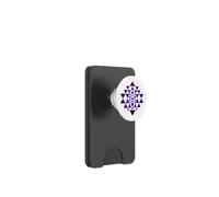 Sri Yantra Sacred Geometry Purple Blue Smoke Shapes Mania PopSockets PopWallet for MagSafe