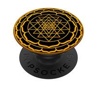 Sri Yantra Sacred Geometry Tattoo Design Mandala and Merkaba PopSockets Swappable PopGrip