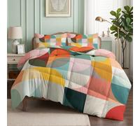Srigzcaly Coverless Duvet Double 7.5 Tog Retro 70s Comforter