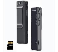 SRIKEKL 1080P Wearable Body Cam with Clip,Mini Body Cameras with Audio and Video Recording,Police Body Camera for Security Guard&Law Enforcment with Sound,Indoor/Outdoor Use (32GB Card)