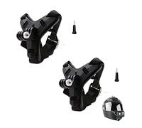 SRIKEKL (2 Sets Pack) Motorbike Helmet Camera Chin Strap, Motorcycle Helmet Chin Mount Holder for GoPro Hero 11/10/9/8/7/6/5/, Session, SJCAM, AKASO, Campark, YI Action Camera Helmet Mount Curved