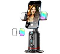 SRIKEKL Auto Face Tracking Tripod, 360° Rotating Phone Stand, No App, Gesture Control Smart Shooting Camera Mount with Selfie Light and Remote for Live Vlog Streaming Video Tiktok