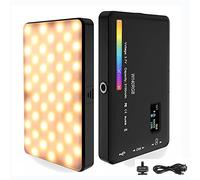 SRIKEKL RGB Video Light,Portable LED Camera Light Panel 360° Full Color Light CRI95+ Dimmable 2500K-9000K, 3100mAh Rechargeable LED DSLR Fill Light for Photography, Video Conference, YouTube, TikTok