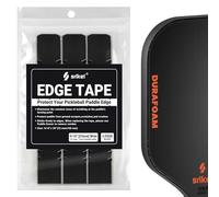 Srikel Pickleball Edge Guard Tape - Pickleball Paddle Edge Protection Tape 3 Pack, Head Edge Guard for 12MM-14MM Rackets,Easy Application,No Wrinkling,23MM Width Solid Black