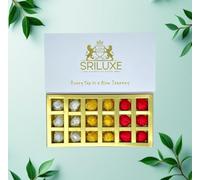 SRILUXE - Premium Blooming Flower Tea - 18 Pieces Assorted Collection | Wonderfully Wrapped in White, Gold and Red | Perfect for Gifting or Self-Indulgence