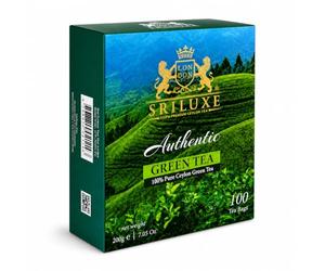 SRILUXE - Premium Quality Ceylon Green Tea Bags Exquisite Taste and Aroma | Brew Hot, Iced Tea or Kombucha Tea (Green, 100 Tea Bags)