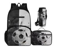 Sriogotsuo Kids Backpack Set 3Pcs 17 Inch School Backpack with Lunch Bag and Water Bottle Holder