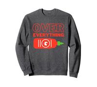 Sriracha About Everything Tabasco Over Everything Chilli Hot Sweatshirt, Adult Unisex, Dark Heather Grey, XX-Large