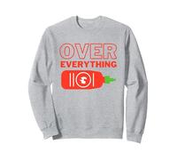 Sriracha About Everything Tabasco Over Everything Chilli Hot Sweatshirt, Adult Unisex, Heather Grey, X-Large