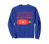 Sriracha About Everything Tabasco Over Everything Chilli Hot Sweatshirt, Adult Unisex, Royal Blue, Small