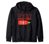 Sriracha About Everything Tabasco Over Everything Chilli Hot Zip Hoodie