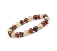 SRIWTDX Money Bracelet Wealth for Women,Fengshui Wealth And Luck Bracelet with Tiger Eye Red Agate Citrine Healing Crystal, Women Birthstone Gifts