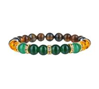 SRIWTDX Money Bracelet Wealth for Women Men,Fengshui Success And Luck Bracelet with Pyrite Green Aventurine Citrine Tiger Eye Gift - Pulseras Para Hombres Mujer Stocking Stuffers,B