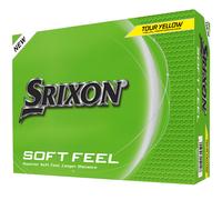 Srixon SOFT FEEL_14 Ultra-soft and long distance golf balls| Stable trajectory and controlled spin| Premium feel and control around the green| Yellow/White
