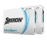SRIXON 2025 ULTISOFT GOLF BALLS - WHITE - DOUBLE DOZEN +FREE PERSONALISATION