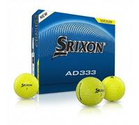 Srixon AD333 Long Distance Golf Balls (New Generation) | Softer Feel and Exceptional Control | Eco-Friendly Packaging | Gift Idea for Golfers | 12 Pieces | Yellow