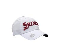 Srixon New Ball Marker Cap, Colored Golf Men's Cap, White/Red, One Size