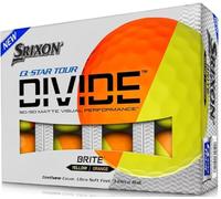 Srixon Q-Star Tour Divide-Orange Yellow-Dozen