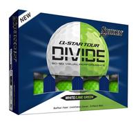 Srixon Q-STAR TOUR DIVIDE - Two-Tone Urethane Golf Balls | Soft Feel, Optimized Distance | FastLayer Core Compression 74 | Gift Idea for Golfers | 12 Pieces | 4 Colors
